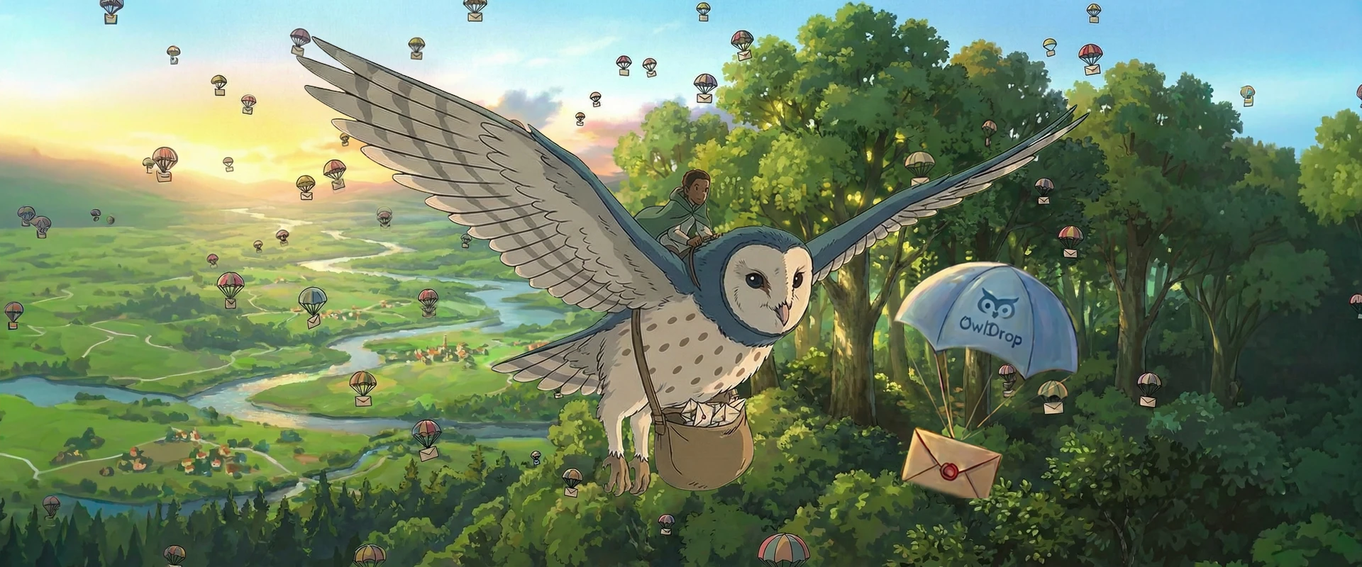 OwlDrop banner art